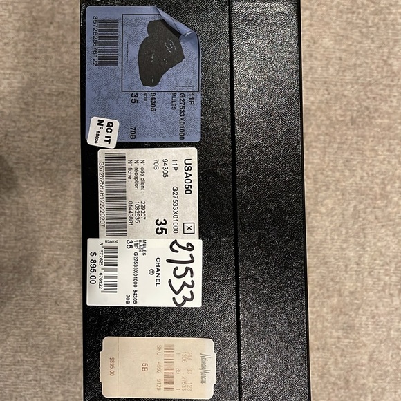 Authentic Chanel mules.  Black leather.  New with original box.  Women’s size 5. - Picture 9 of 9